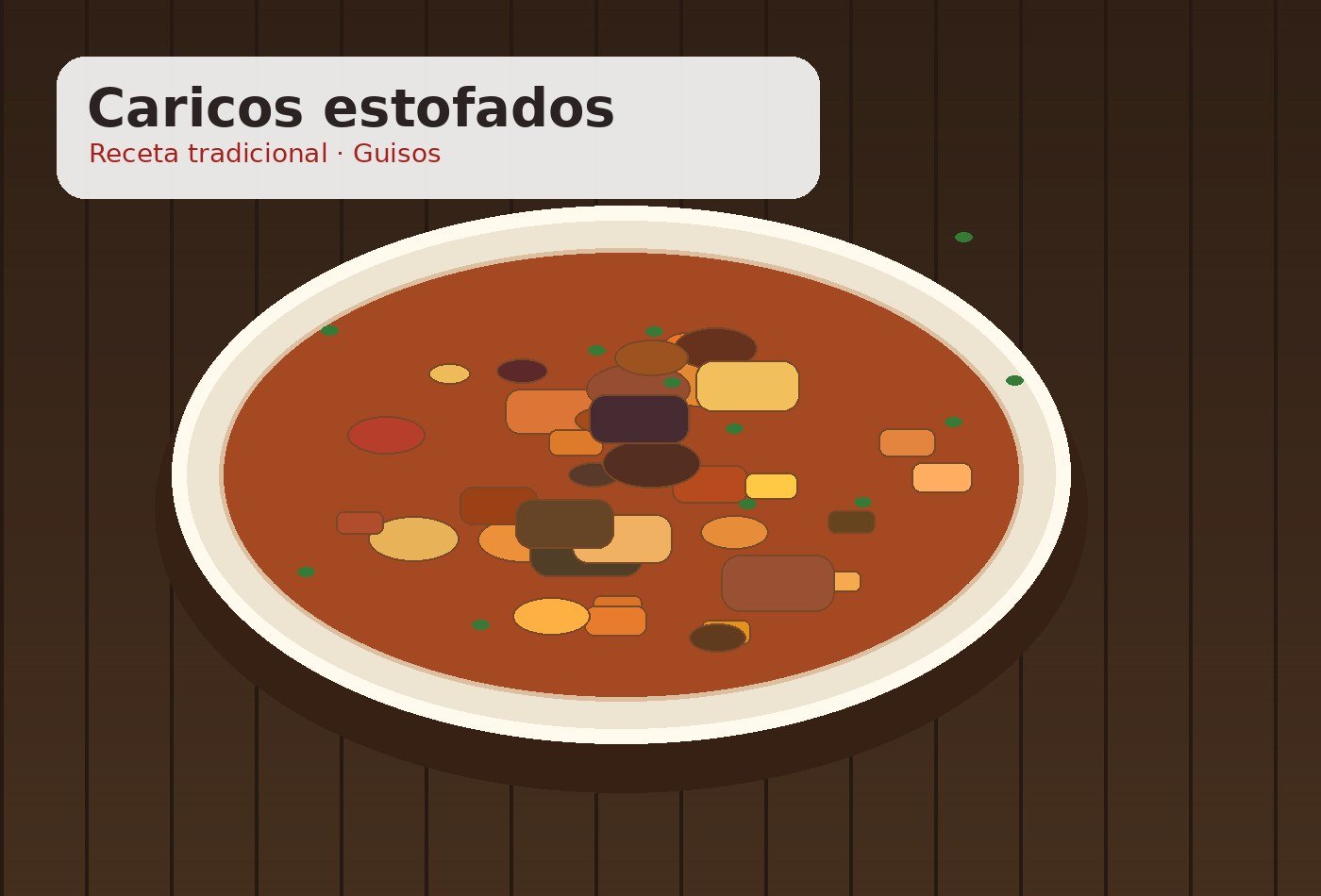 Caricos estofados