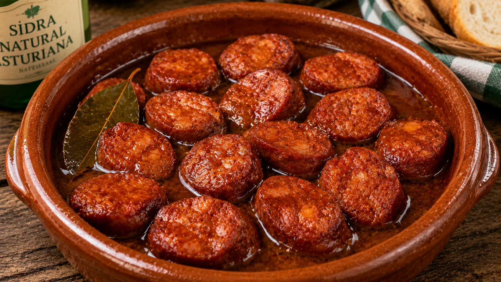 Chorizo a la sidra