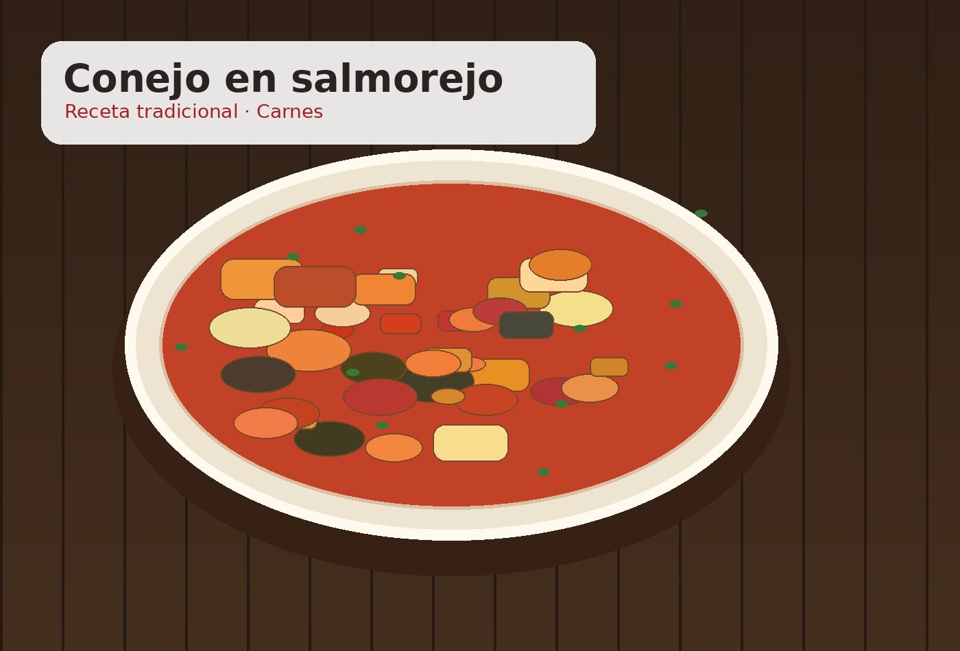 Conejo en salmorejo