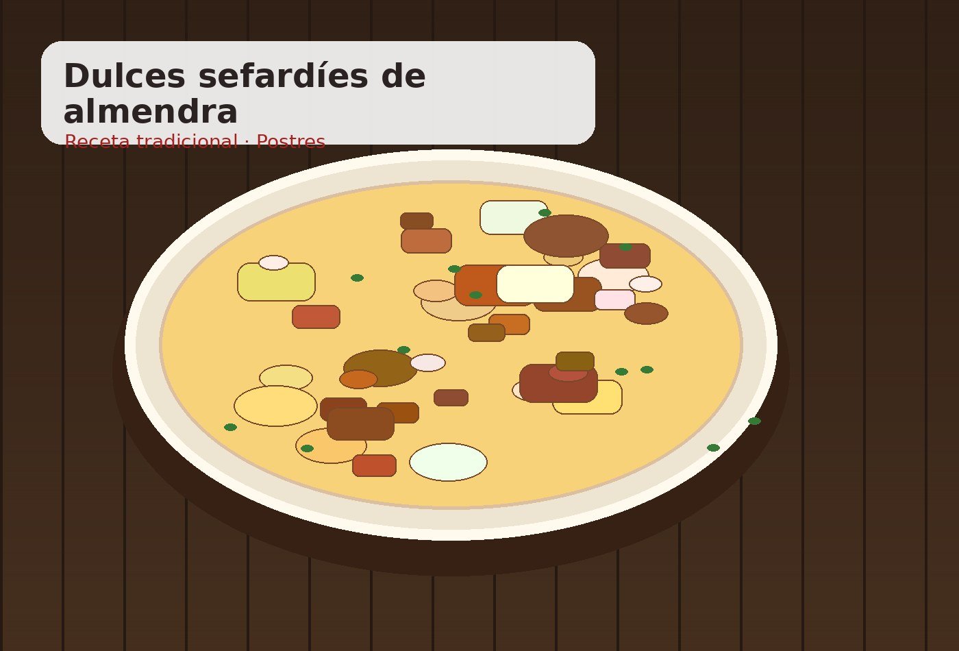 Dulces sefardíes de almendra