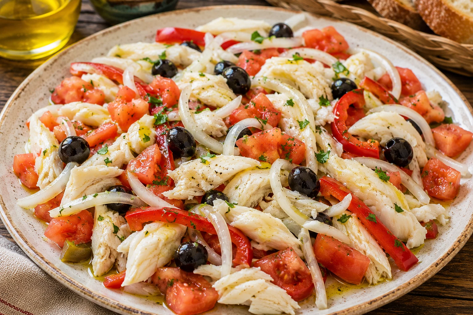 Esqueixada de bacalao terminado