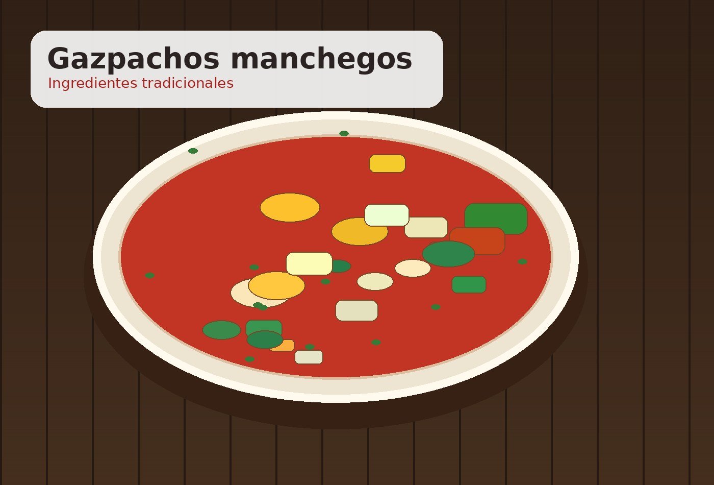 Ingredientes para Gazpachos manchegos