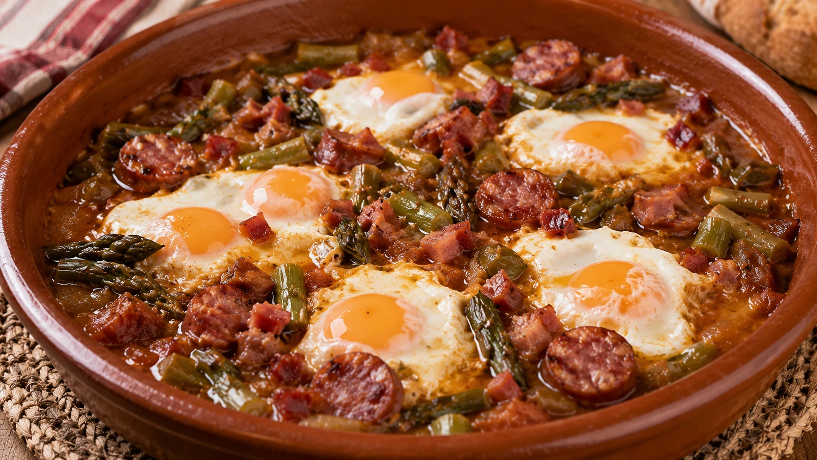 Huevos al salmorrejo