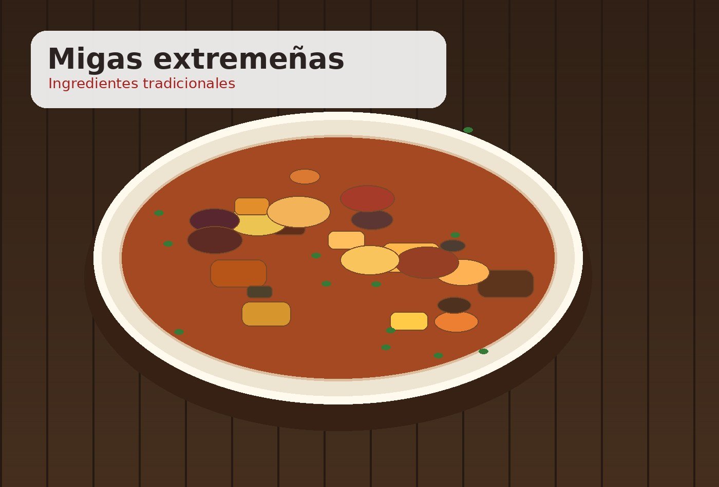 Ingredientes para Migas extremeñas