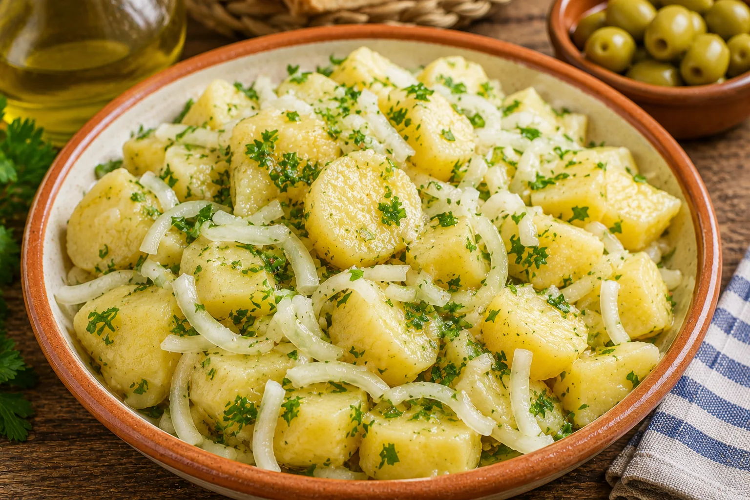 Papas aliñás gaditanas